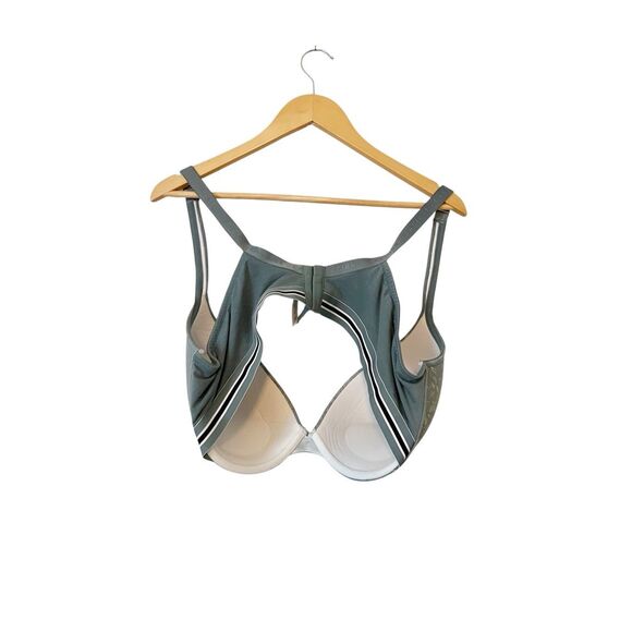 Cacique Light Teal Lace Boost Plunge Adjustable Straps Bra Size‎ 44DD 44E - Picture 3 of 4